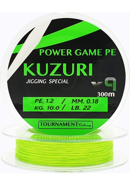 Power Game Pe Kuzurı Spinning Special X9 Pe.1.2 /mm0.18 KG10.0/LB.22