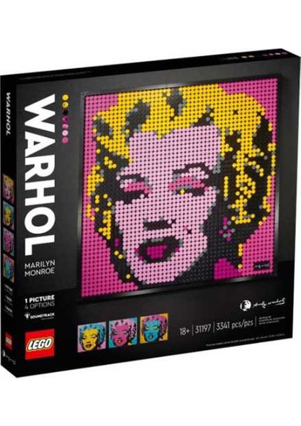 31197 LEGO Art Andy Warhol'un Marilyn Monroe Tablosu /3341 Parça /+18 Yaş