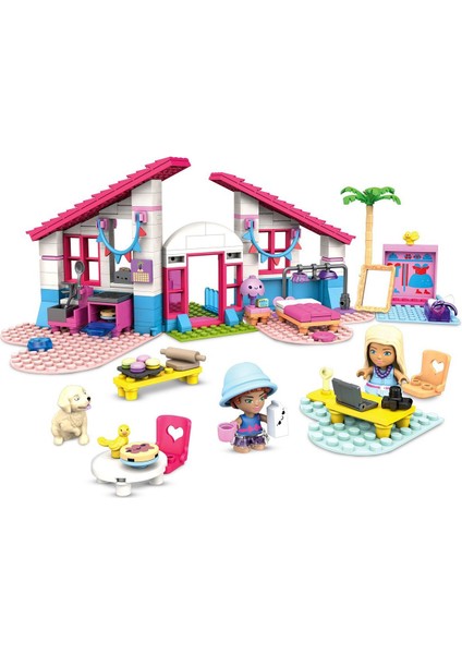 GWR34 Mega™ Bloks, Barbie'nin Malibu Evi, 303 Parça, +5 Yaş