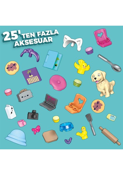 GWR34 Mega™ Bloks, Barbie'nin Malibu Evi, 303 Parça, +5 Yaş