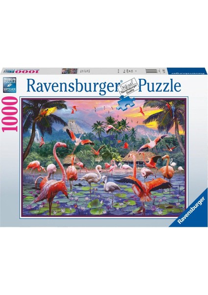 170821 Ravensburger, Pembe Flamingolar - 1000 Parça Puzzle