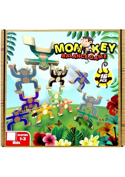 Birlik Toys 929-15 Eğlenceli Maymun Kulesi Oyunu