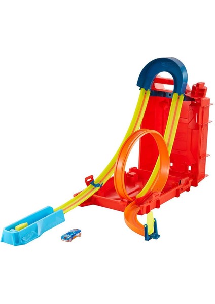 HDX78 Hw Track Builder Benzin Bidonu Akrobasi Seti, Hot Wheels Track Builder