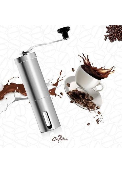 Manuel Espresso Kahve Değirmeni Değirmeni Kahve Çekirdekleri Kırıcı Paslanmaz Çelik Burr ile Ayarlanabilir Ayar Coffeeware Mutfak Aletleri | Manuel Kahve Öğütücüler (Yurt Dışından)