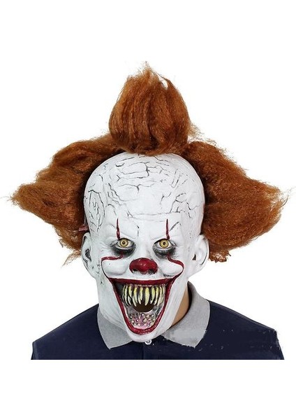 Pennywise Palyaço Soul Maskesi Cadılar Bayramı Headgear Masquerade Korku Parti Kostüm Sahne (Yurt Dışından)