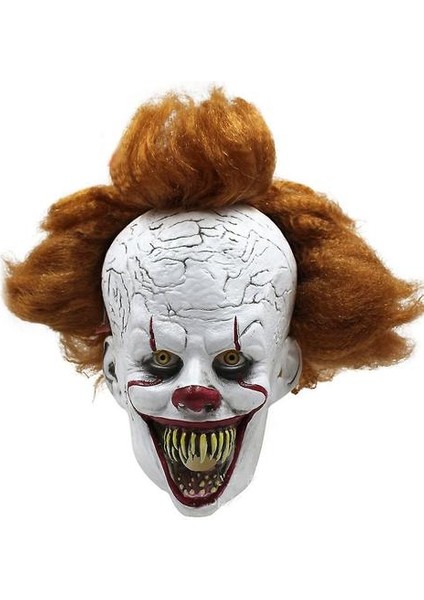 Pennywise Palyaço Soul Maskesi Cadılar Bayramı Headgear Masquerade Korku Parti Kostüm Sahne (Yurt Dışından)