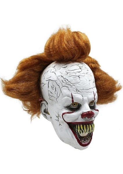 Pennywise Palyaço Soul Maskesi Cadılar Bayramı Headgear Masquerade Korku Parti Kostüm Sahne (Yurt Dışından)