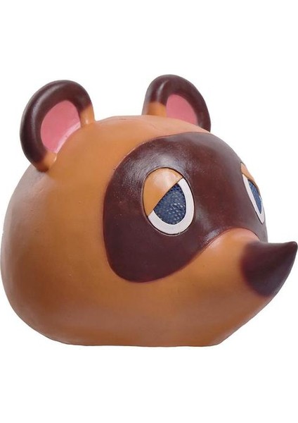 Tom Nook Rakun Maskesi Hayvan Geçiş Lateks Headgear Cadılar Bayramı Cosplay Ball Sahne (Yurt Dışından)