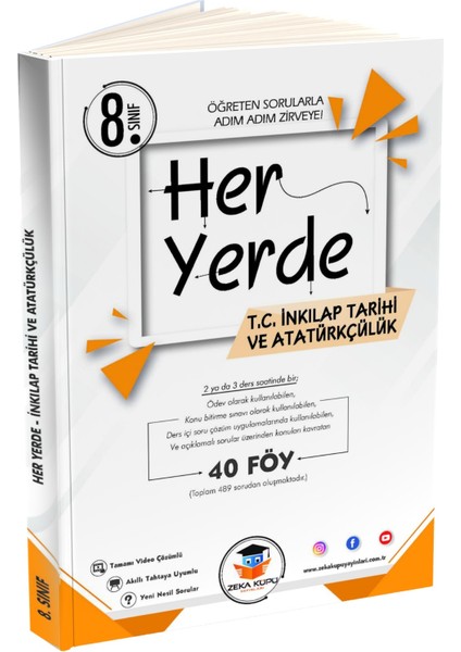 8. Sınıf Heryerde T.c. Inkilap Tarihi ve Atatürkçülük Soru Bankası (Ciltli)