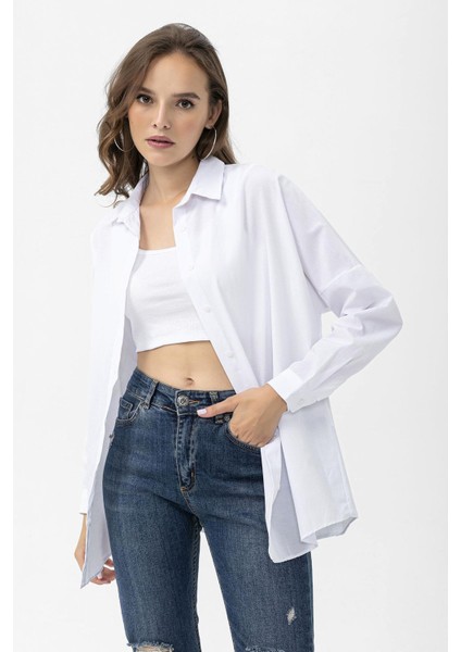Kadın Oversize Poplik Gömlek fiyatları