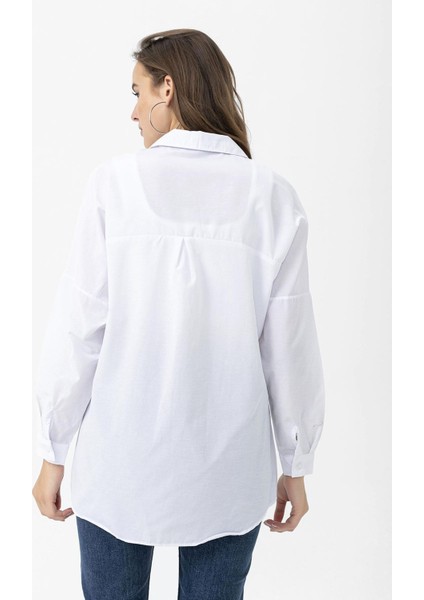 Kadın Oversize Poplik Gömlek indirimleri