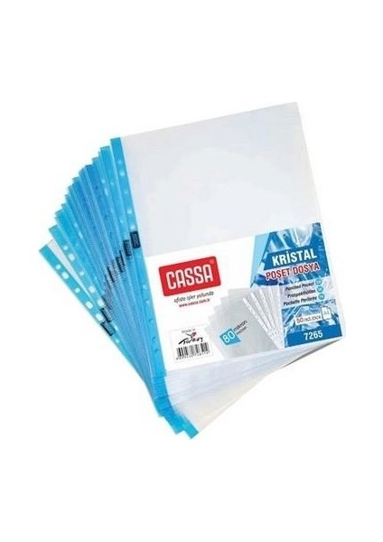 A4 Kristal Poşet Dosya 50 Adet