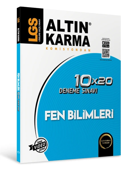 Altın Karma Yayınları LGS 8.Sınıf  Fen Bilimleri 10 x 20 Branş Deneme