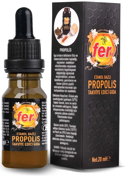 Etanol Bazlı Propolis (Takviye Edici Gıda) 20 ml