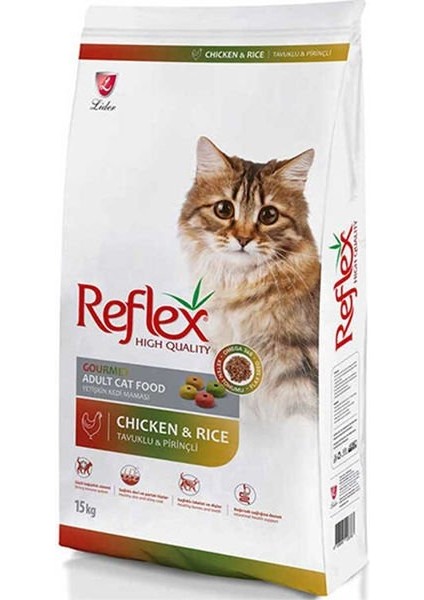 Tavuklu Renkli Taneli Yetişkin Kedi Maması 15kg