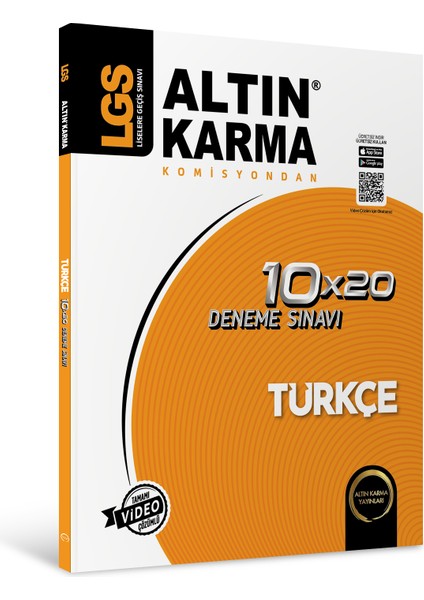 Altın Karma Yayınları LGS 8.Sınıf  Türkçe 10*20 Branş Deneme