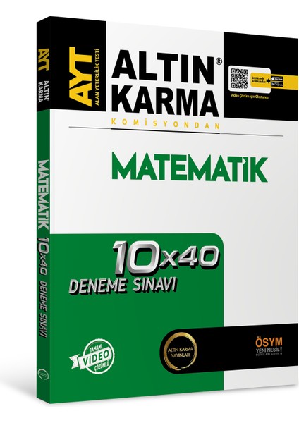 Altın Karma Yayınları AYT  Matematik Branş Deneme