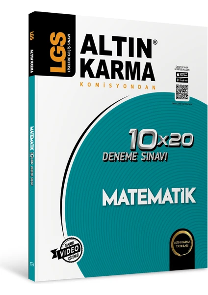 Altın Karma Yayınları LGS 8.Sınıf  Matematik 10 x 20 Branş Deneme