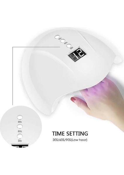 Tırnak Kurutucu LED Tırnak Lambası Uv Lambası Küring Tüm Jel Oje Manikür Pedikür Salon Aracı USB Tırnak Lambası  (Yurt Dışından)