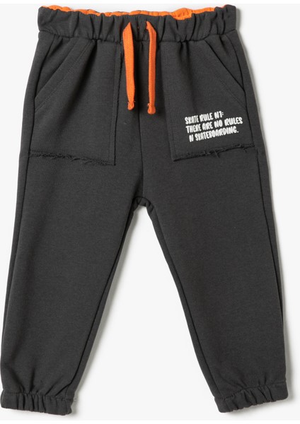 Jogger Eşofman Altı Beli Bağlamalı