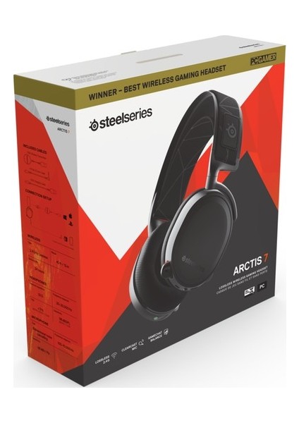 Steelseries Arctis 7 Siyah (2019 Edition) Wireless Oyuncu Kulaklık