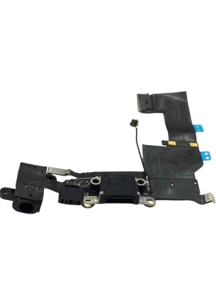 iPhone 5s USB Şarj ve Kulaklık Soketi Mikrofon+Anten Siyah