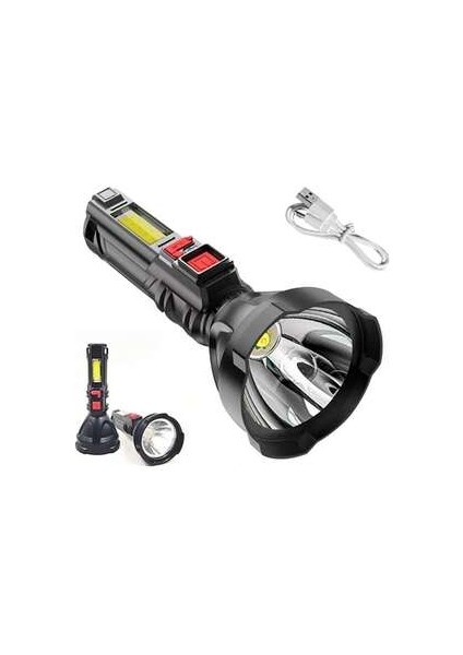 PANTHER EL FENERİ USB ŞARJLI 3WAT COB LED PT-6105