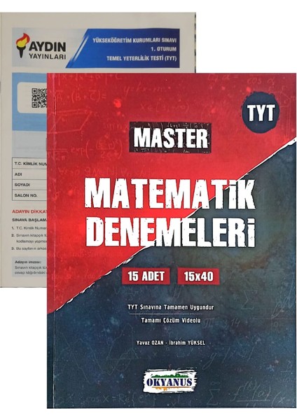 TYT Master Matematik Deneme-2024-Yayınları Denemeli