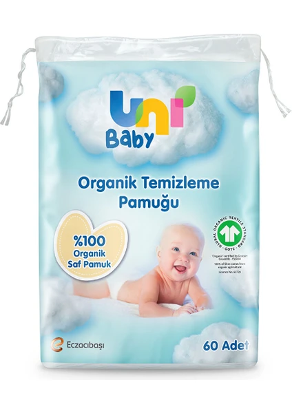 Uni Baby Bebek Temizleme Pamuğu 60'lı