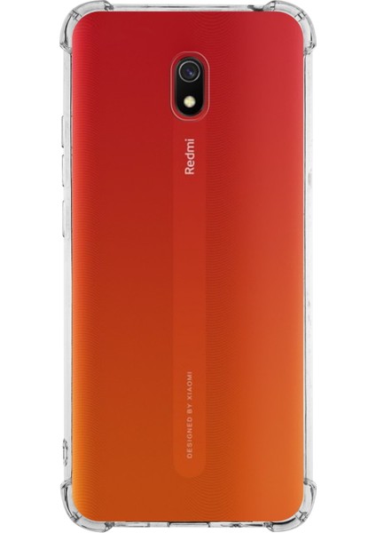 Xiaomi Redmi 8A Kapak Köşe Korumalı Airbag Antishock Şeffaf Silikon Kılıf