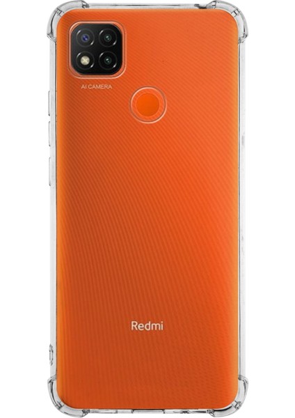 Xiaomi Redmi 9c Kapak Köşe Korumalı Airbag Antishock Şeffaf Silikon Kılıf