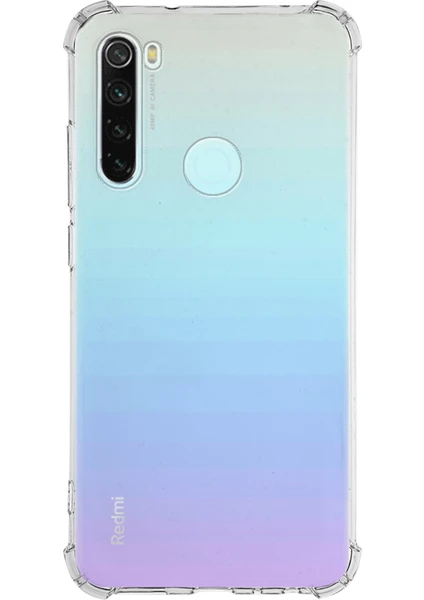 Kzy Xiaomi Redmi Note 8 Kapak Köşe Korumalı Airbag Antishock Şeffaf Silikon Kılıf