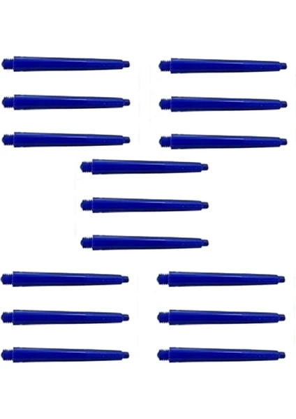 5 Set (15 Adet) 48 mm Nylon Dart Şaft-Shaft. Mavi