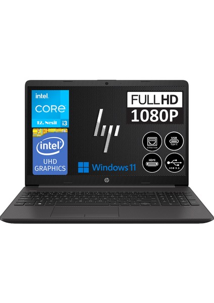 Hp 250 G9 Intel Core I3 1215U 8gb 1tb SSD Windows 11 Pro 15.6" Fhd Taşınabilir Bilgisayar 6Q8N8ESWP03