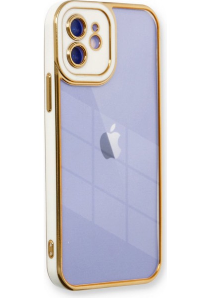 iPhone 12 Kılıf Lazer Lens Kamera Çerçeveli Kapak
