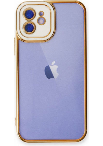 iPhone 12 Kılıf Lazer Lens Kamera Çerçeveli Kapak