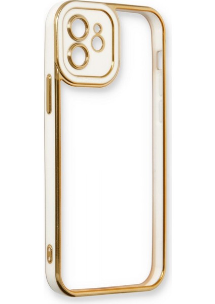 iPhone 12 Kılıf Lazer Lens Kamera Çerçeveli Kapak