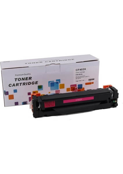 Hp CF403X 201X Muadil Kırmızı Toner Pro M252-M277 (2,3k)