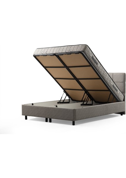 160X200 Vitalia Baza Başlığı Yatak Seti - Açık Gri fırsatları