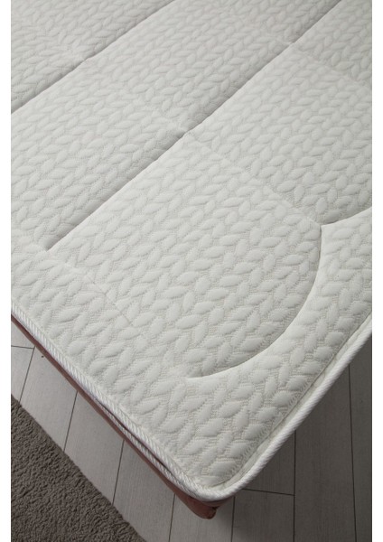 120X200 Sonata Baza+Başlık+Miray Gizli Pedli Yatak Gül Kurusu modelleri