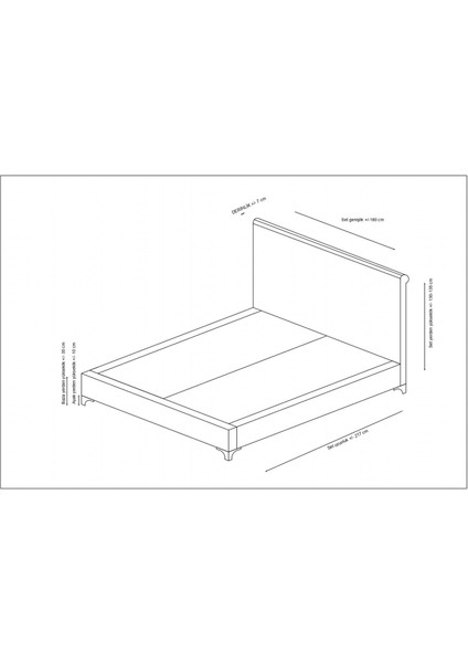 Deluxe Baza+Başlık Gri 160X200 modelleri