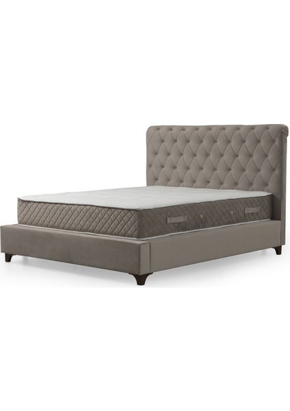 Deluxe Baza+Başlık+Sonata Yatak Bej 160X200