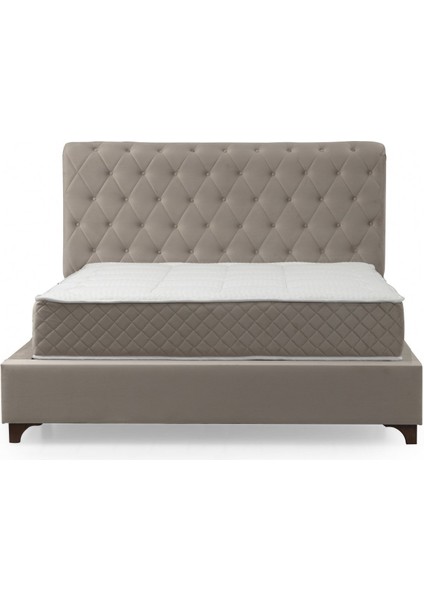 Deluxe Baza+Başlık+Sonata Yatak Bej 160X200