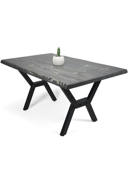 Doğal Ağaç Masif Hibrit Kütük Yemek Masası ve Sehpa 60CM x 150CM