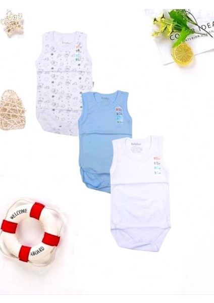 Babybonta 3 Lü Erkek Bebek Zıbın Seti