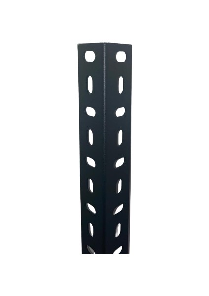 Renkli Çelik Raf Profil - 100 cm -Siyah-1.50 mm
