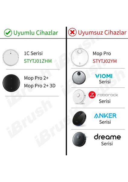 1C Vacuum Mop Uyumlu 6 Parça Set