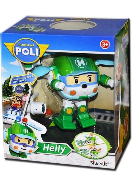 POLI/83096 Robocar Poli, Helly Işıklı Transformers Robot Figür