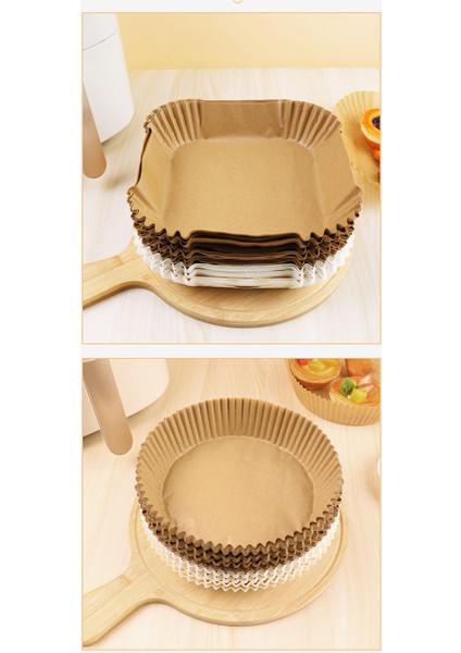 200 Yaprak Tek Kullanımlık Fritöz Yuvarlak Pişirme Kağıdı 16 cm. (Yurt Dışından)