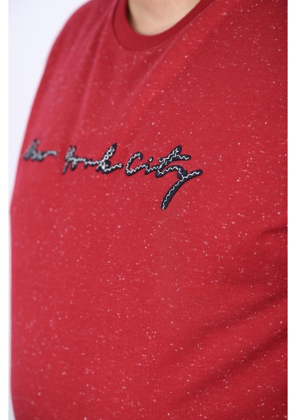 Büyük Beden Sweat New York 22704-BORDO fiyatları